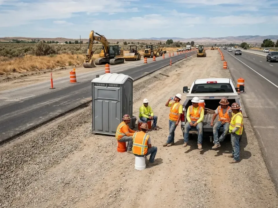 highway-road-construction-crew-007 — frequently asked questions, Porta Potty and Restroom Rentals in Phoenix, OR